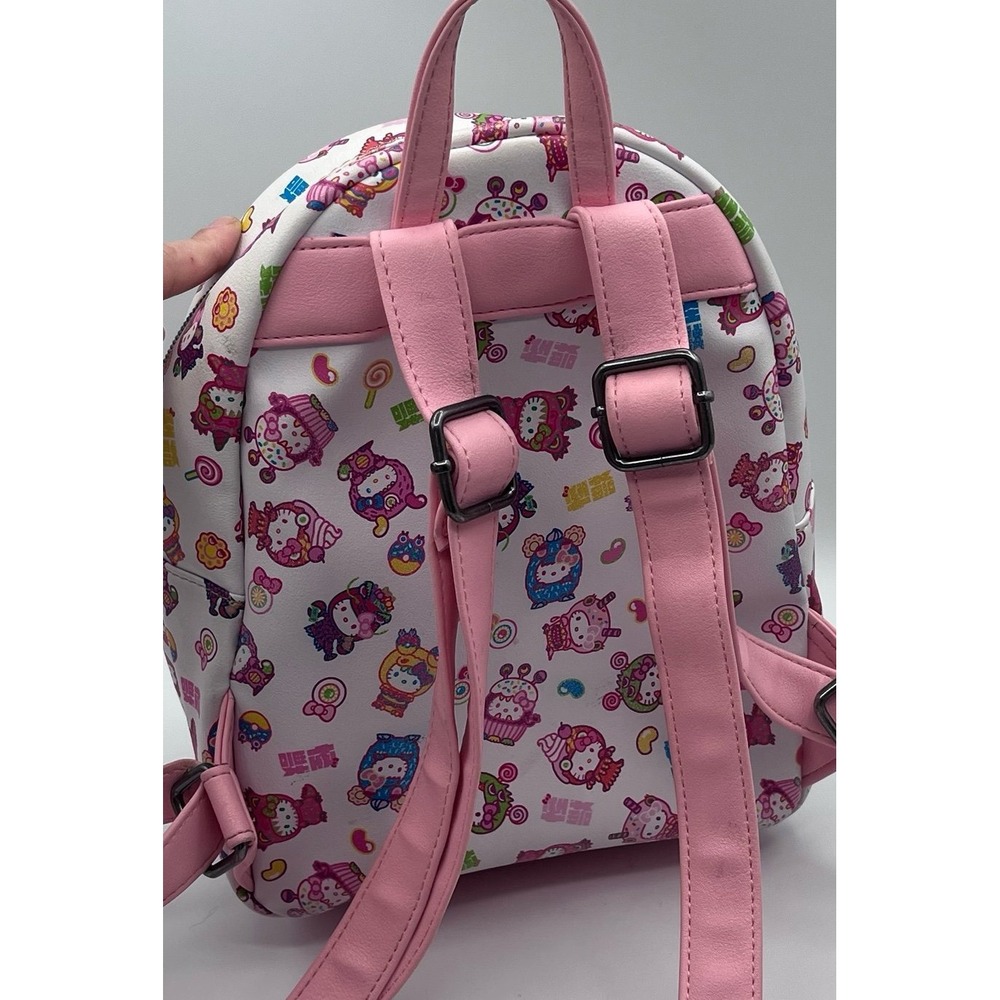 Loungefly Sanrio Hello Kitty Kaiju Mini Backpack Pink White Unicorn Monster - Picture 5 of 9